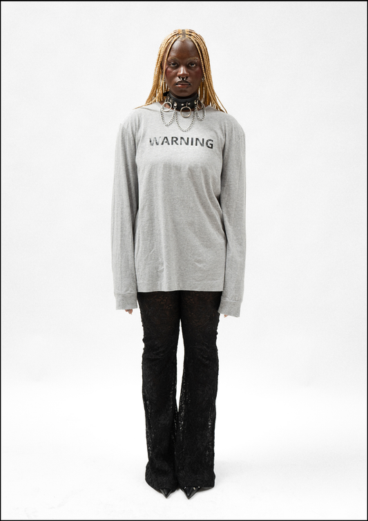 Longsleeve WARNING Grey