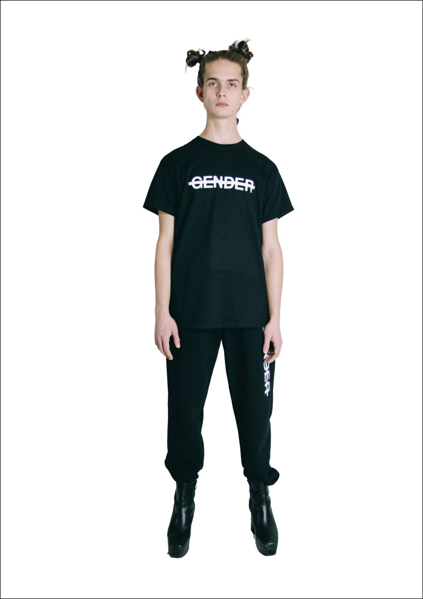 No Gender Tee Black