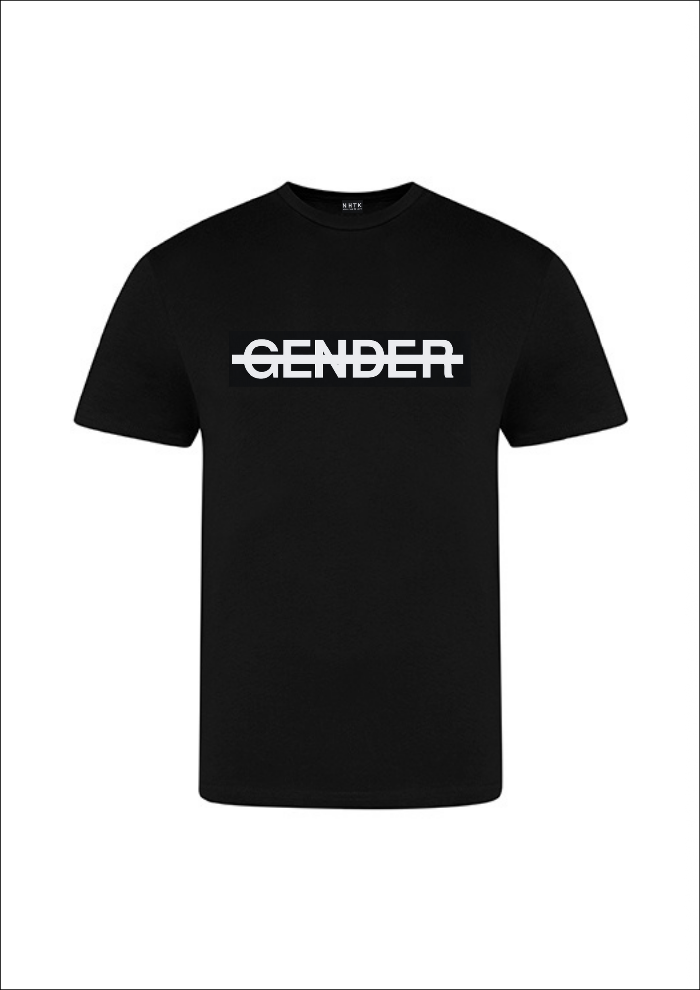 No Gender Tee Black