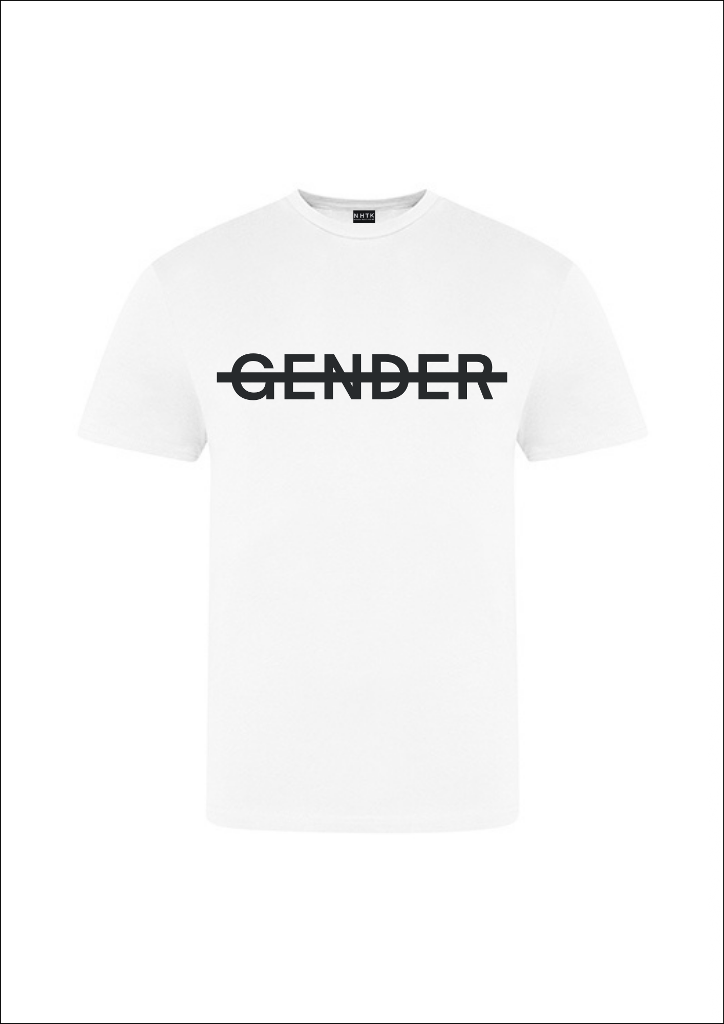 No Gender Tee Black